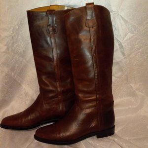 Cole Haan Country Brown Leather Riding Boots Made in Brazil - Size 8AA